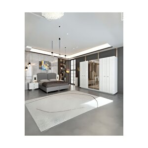 Yıldız Yatak Odası Takımı (dolap + Şifonyer + Komodin + Karyola) 160x200 cm
