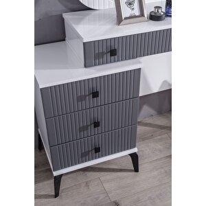 Stil (antrasit) Modern Aynalı Şifonyer