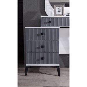 Stil (antrasit) Modern Aynalı Şifonyer