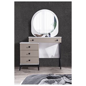 Stil (kum Beji) Modern Aynalı Şifonyer