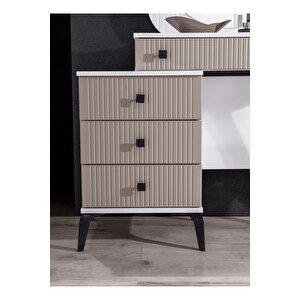 Stil (kum Beji) Modern Aynalı Şifonyer