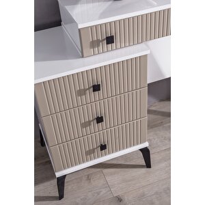 Stil (kum Beji) Modern Aynalı Şifonyer
