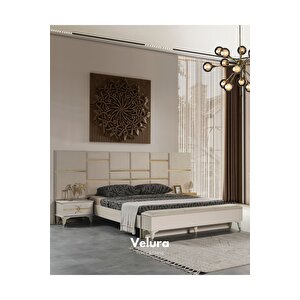 Kristal Yatak Odası Takımı (dolap + Şifonyer + Komodin + Karyola) 160x200 cm