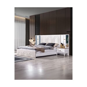 Bohem Yatak Odası Takımı (dolap + Şifonyer + Komodin + Karyola) 160x200 cm
