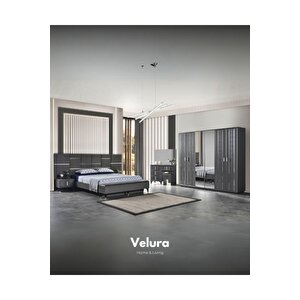 Pırlanta Yatak Odası Takımı (dolap + Şifonyer + Komodin + Karyola) 160x200 cm