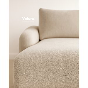 Enzo Modern Uzanmalı Köşe Takımı - Sütlü Kahve 150x315 cm