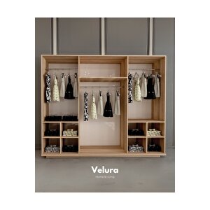 Yuvam Modern 6 Kapaklı Aynalı Gardırop (dolap) 240x210 cm