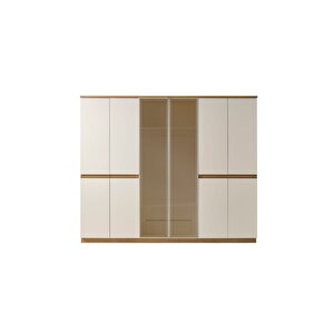 Nero Modern 6 Kapaklı Aynalı Gardırop (dolap)