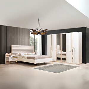 Uriel Modern 6 Kapaklı Aynalı Gardırop (dolap) 240x210 cm