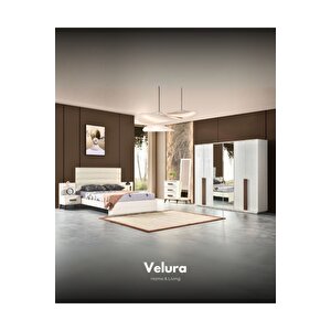 Hazal Modern 6 Kapaklı Aynalı Gardırop (dolap)