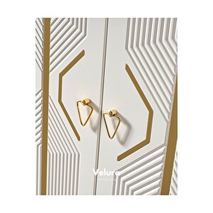 Kristal Modern 6 Kapaklı Aynalı Gardırop (dolap) 240x210 cm