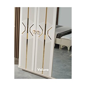 Kristal Modern 6 Kapaklı Aynalı Gardırop (dolap)