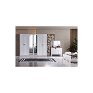 Bohem Modern 6 Kapaklı Aynalı Gardırop (dolap) 240x210 cm