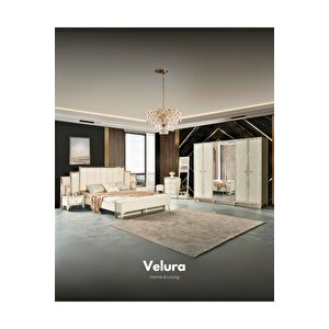 Sedef Modern 6 Kapaklı Aynalı Gardırop (dolap)