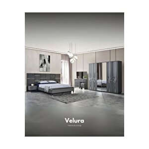Zümrüt Modern 6 Kapaklı Aynalı Gardırop (dolap)