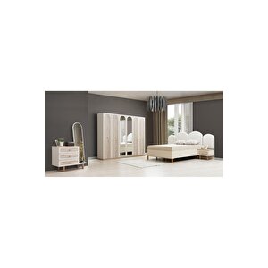 Eris Modern 6 Kapaklı Aynalı Gardırop (dolap) 240x210 cm