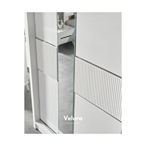 Yakamoz Modern Sürgülü Aynalı Gardırop (dolap) 240x210 cm