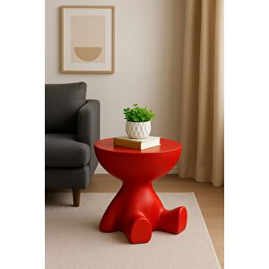Tedy Yan Sehpa & Ayıcık Zigon Sehpa & Pinterest Sehpa Modeli - Kırmızı