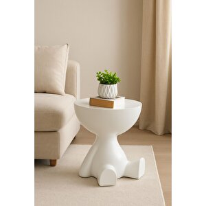 Tedy Yan Sehpa & Ayıcık Zigon Sehpa & Pinterest Sehpa Modeli - Beyaz
