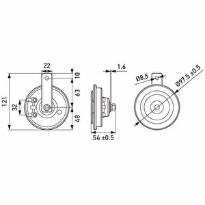 Hella Yüksek Ton Korna 12v 400hz 115 Dba 3al012588-291