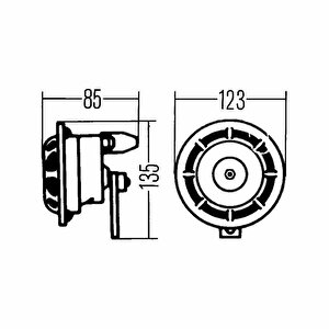 Hella Yüksek Ton Korna 24v 375-500hz 110 Dba 3ag003399-101