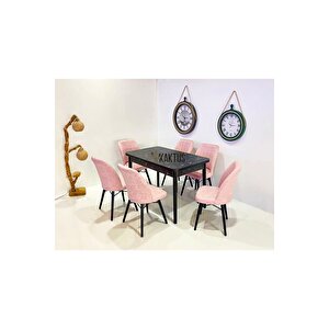 6 Kişilik Açılır Masa Sandalye Takımı Mutfak Masası Takımı Salon Masası Yemek Masası Masa Takımı