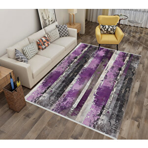 Pembe Ve Bordo Damask Halı – Eskitilmiş Desen – Makinede Yıkanabilir, Tüy Tutmaz, Pamuk Dokuma Tabanlı