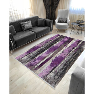 Pembe Ve Bordo Damask Halı – Eskitilmiş Desen – Makinede Yıkanabilir, Tüy Tutmaz, Pamuk Dokuma Tabanlı