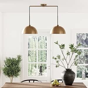 Retro Vintage Eskitme Kaplama Masa Üstü Moden 2 Li Dekoratif Avize