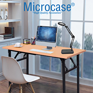 Microcase Masa Üstü Büyüteç Ayarlanabilir Işıklı Tamir Hobi Güzellik Merkezi 160mm 5x Siyah - Al5259