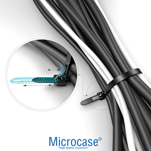 Microcase Yeniden Kullanılabilir Bağcık Kablo Eşya Sabitleme Düzenleme Bağı 30cm 20 Adet - Al5255