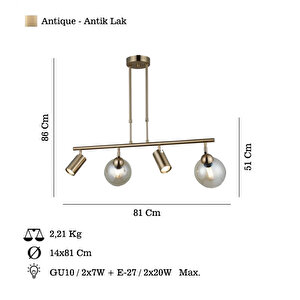 Kero 2+2 Antık Lak Plafonyer