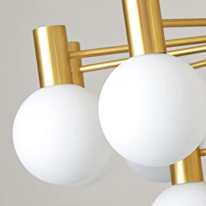 Brass Pirinç 8'lü Sarkıt Avize