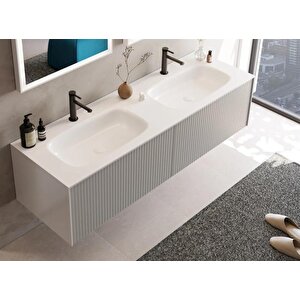 Cube 160 Cm Vizon Banyo Dolabı Alt Modül Ve Lavabo