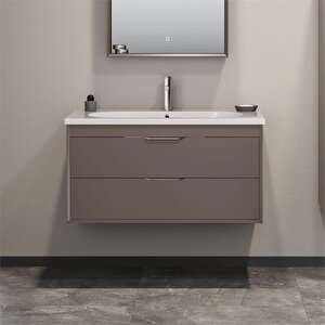 Clay 100 Cm Toprak Banyo Dolabı Alt Modül Ve Lavabo