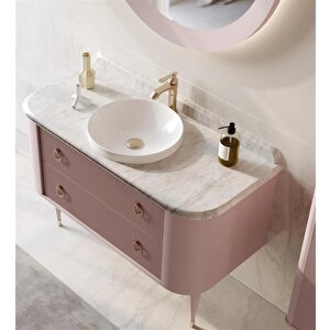 Felice 100 Cm Pudra Banyo Dolabı Alt Modül Ve Lavabo
