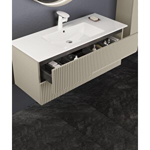 Moonlight 90 Cm Vizon Banyo Dolabı Alt Modül Ve Lavabo