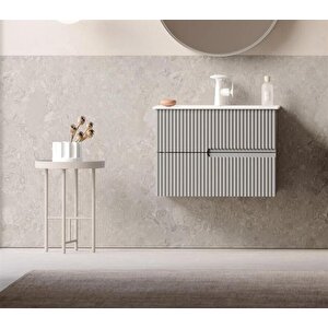 Moonlight 70 Cm Vizon Banyo Dolabı Alt Modül Ve Lavabo