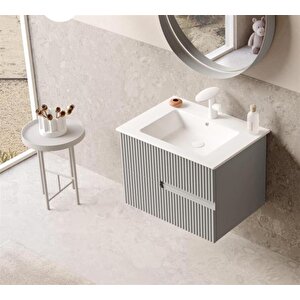 Moonlight 70 Cm Vizon Banyo Dolabı Alt Modül Ve Lavabo