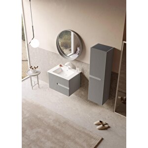 Moonlight 70 Cm Vizon Banyo Dolabı Alt Modül Ve Lavabo