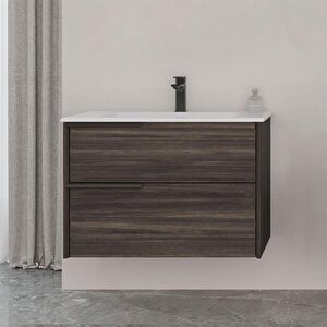 Novento 80 Cm Cabana Banyo Dolabı Alt Modül Ve Lavabo