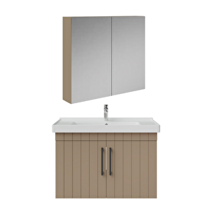 D20.ld.080.kpk.clk D20 80 Cm Banyo Dolabı Ve Aynalı Dolapa Takım Dafne