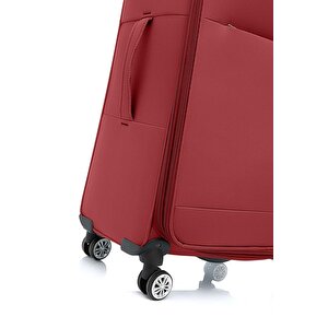 Orta Boy Lüx Kumaş Valiz Bordo 2082