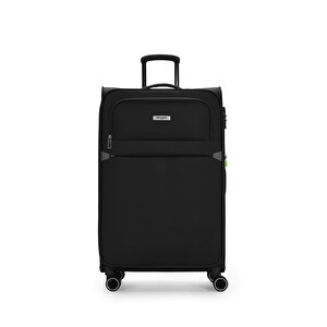 Pierre Cardin 3'lü Valiz Seti Lüx Kumaş Valiz Siyah 04pc6000