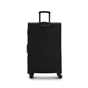 Pierre Cardin 3'lü Valiz Seti Lüx Kumaş Valiz Siyah 04pc6000