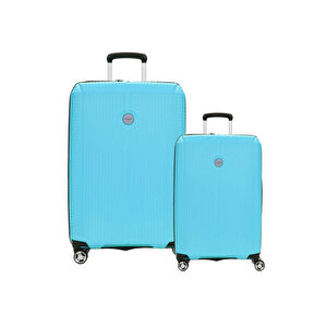 2'li Valiz Seti Büyük Boy - Kabin Boy Aqua 04pc6500