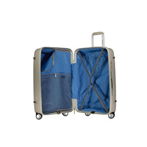 Pierre Cardin Polipropilen Valiz 3'lü Valiz Seti Gri 04pc7070