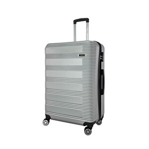 3'lü Valiz Seti Abs Valiz 4x2 Teker Gri 1451