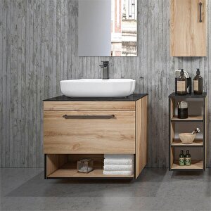 Knidos 70 Cm Legnano Banyo Dolabı Alt Modül Ve Lavabo