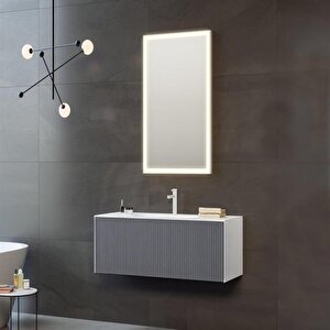 Cube 80 Cm Antrasit Banyo Dolabı Alt Modül Ve Lavabo